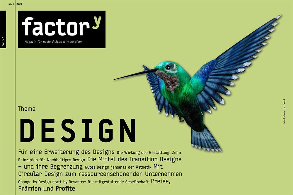 Cover des FactorY-Magazins "Design"