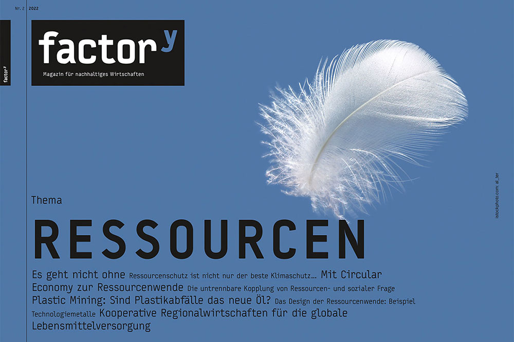 Cover des FactorY-Magazins "Ressourcen"