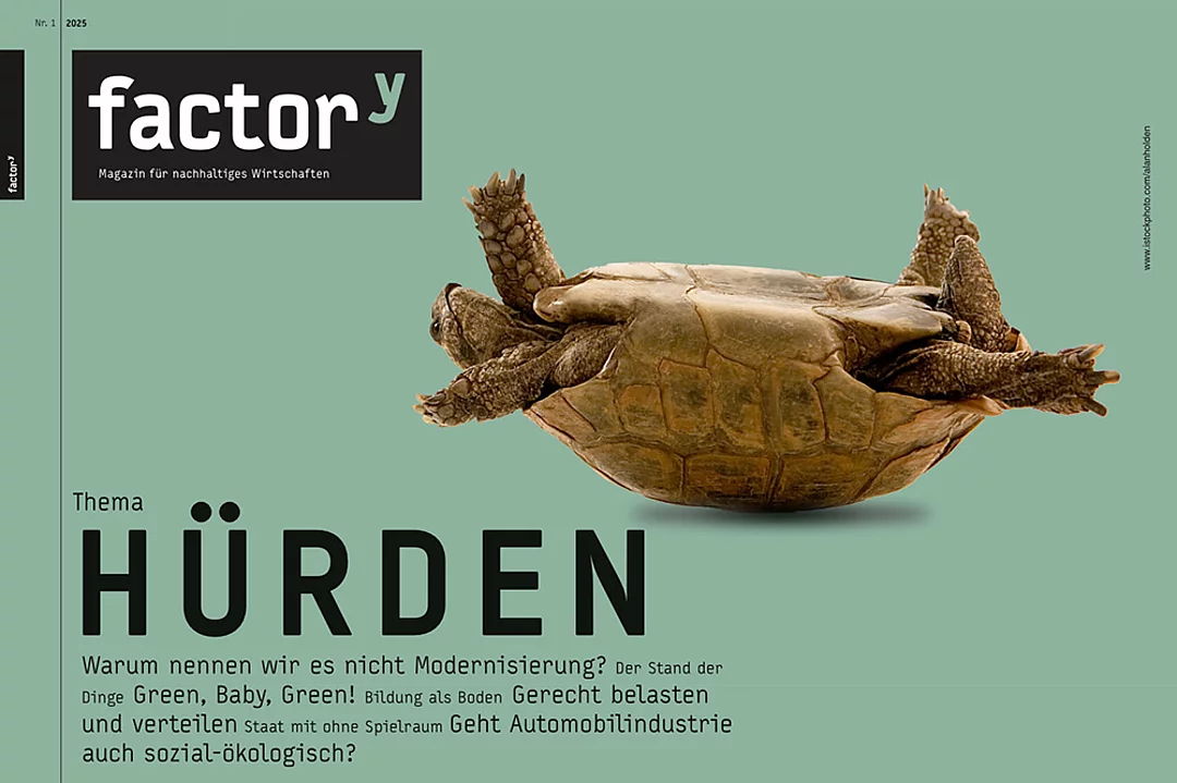 Cover des FactorY-Magazins 1/2025 zum Thema "Hürden"